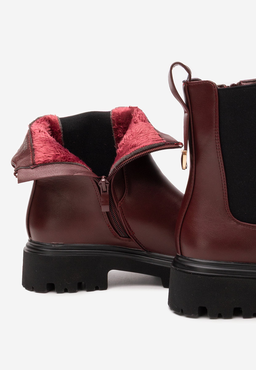 Bottines femme bordeaux Alidea bordo
