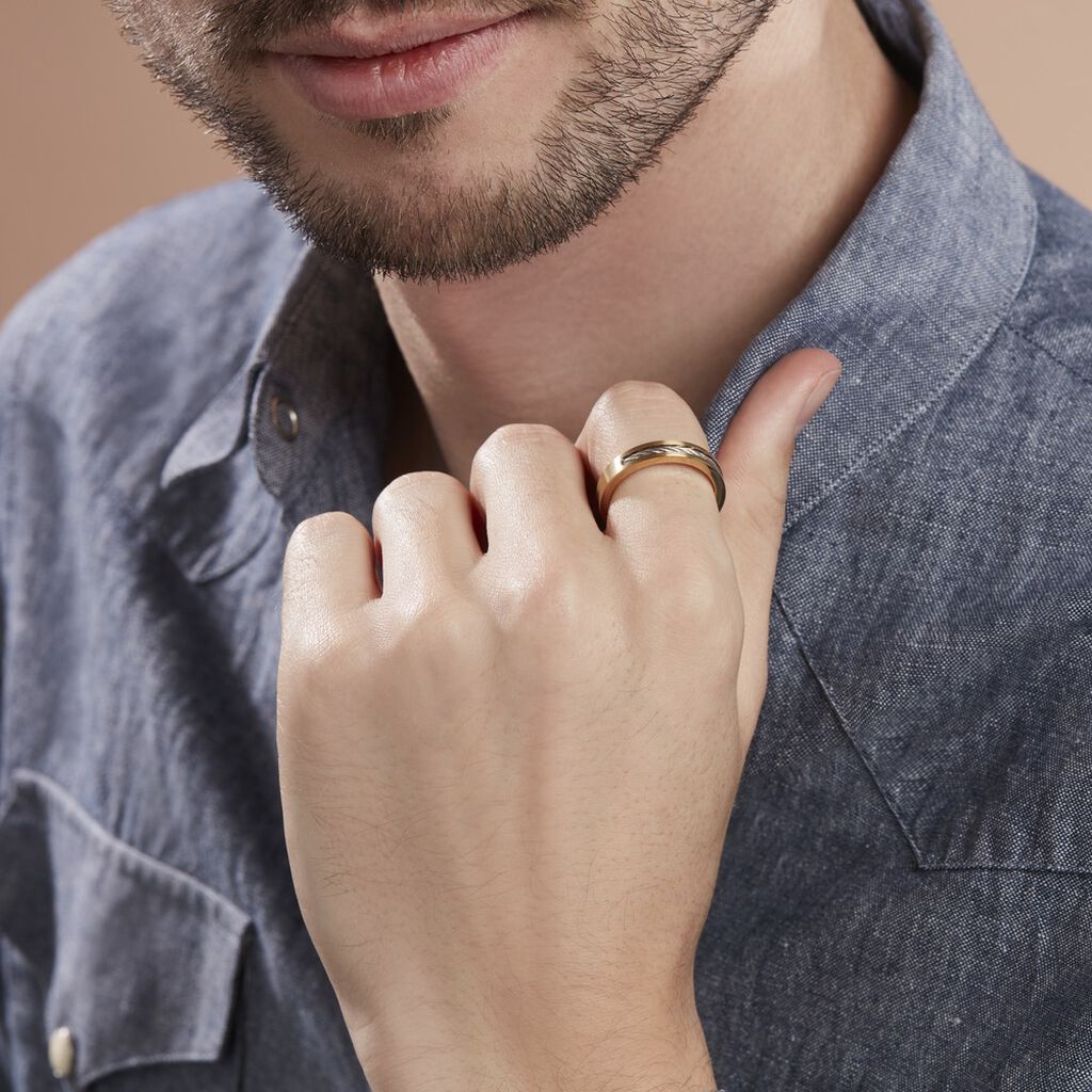Bague Andro Acier Bicolore