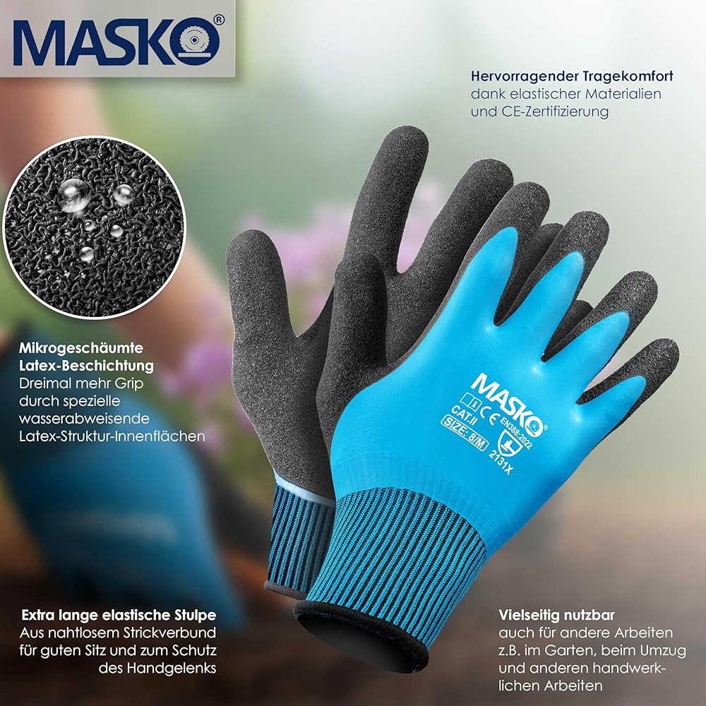 Masko® Cisaille à Gazon | Cisaille à arbustes + Gants, Set avec Batterie 7,2 V 2 000 mA/h et Chargeur | Taille-haie électrique de Jardin | Ciseaux à Gazon avec Lame à Herbe, Lame pour arbuste, Gris : Jardin