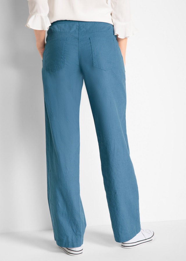 bonprix Leinenhose  Weite Hose mit Leinen