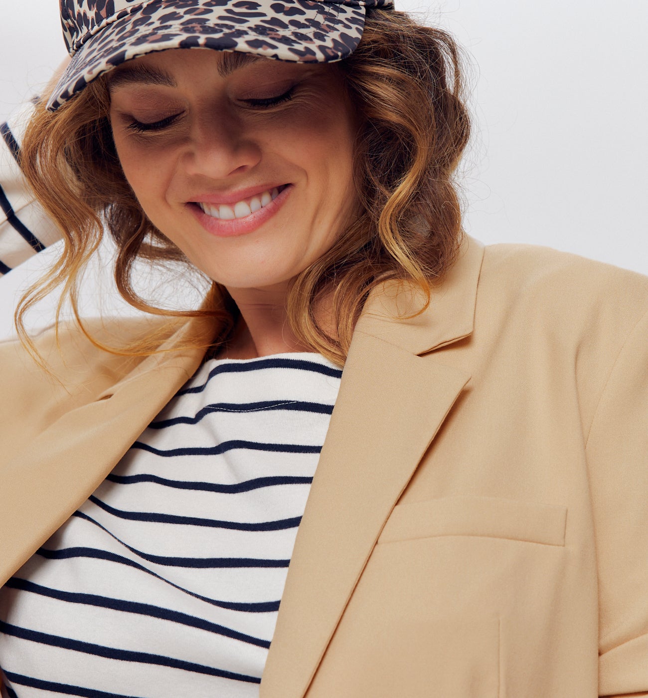 Veste de tailleur unie Femme - Beige