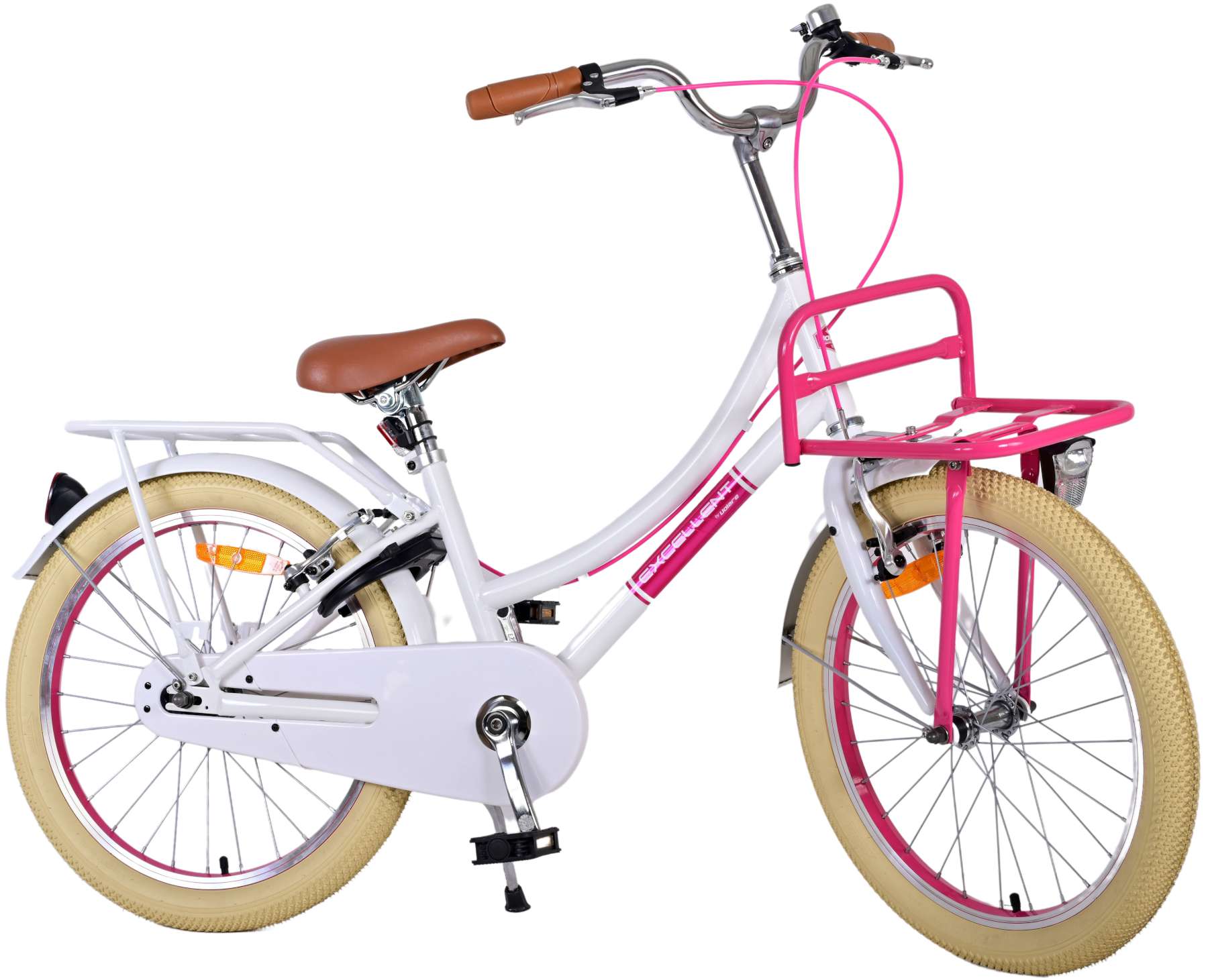 TPFSports Excellent Kinderfahrrad - Mädchen - 20 Zoll - Rücktritt + Handbremse - Rosa