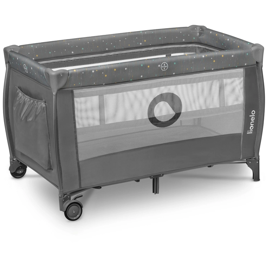 lionelo Reisebett Stefi Plus Grey Multicolor