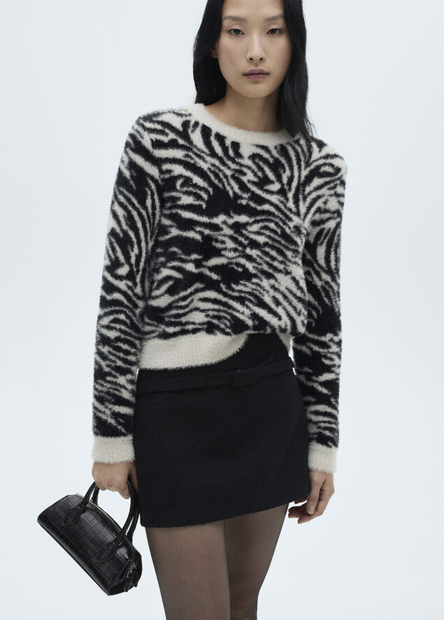 MANGO SWEATER. -- ZEBRI Light beige