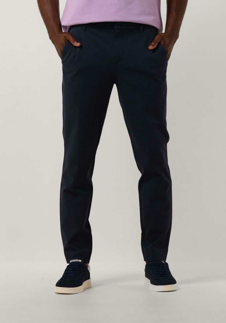 PLAIN donkerblauwe plain pantalon josh 315
