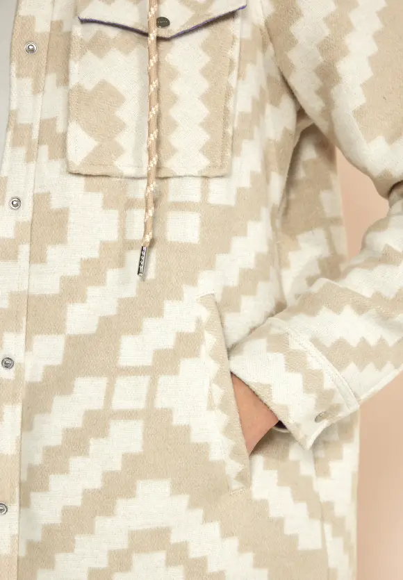 Hoodie Overshirt - rich sand