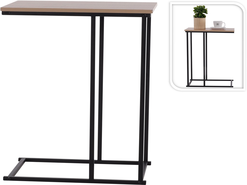 MESA CAFÉ METAL/MDF 40X26X50CM
