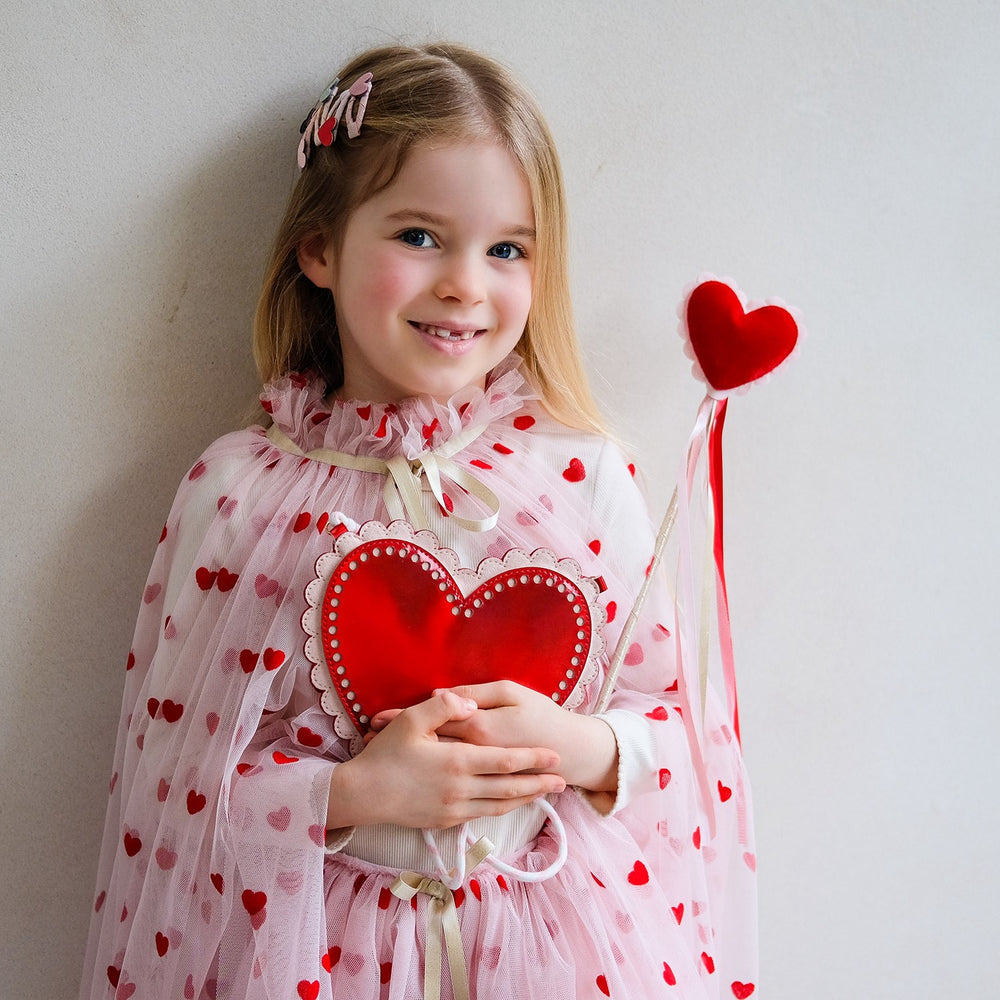Køb Mimi & Lula Taske Med Rem - Scalloped Heart Valentines
