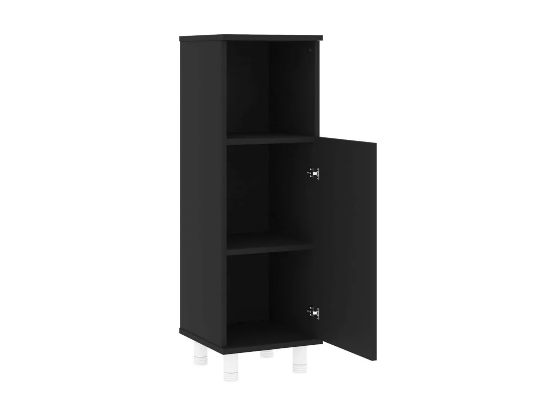 Armoire de salle de bain Noir 30x30x95 3
