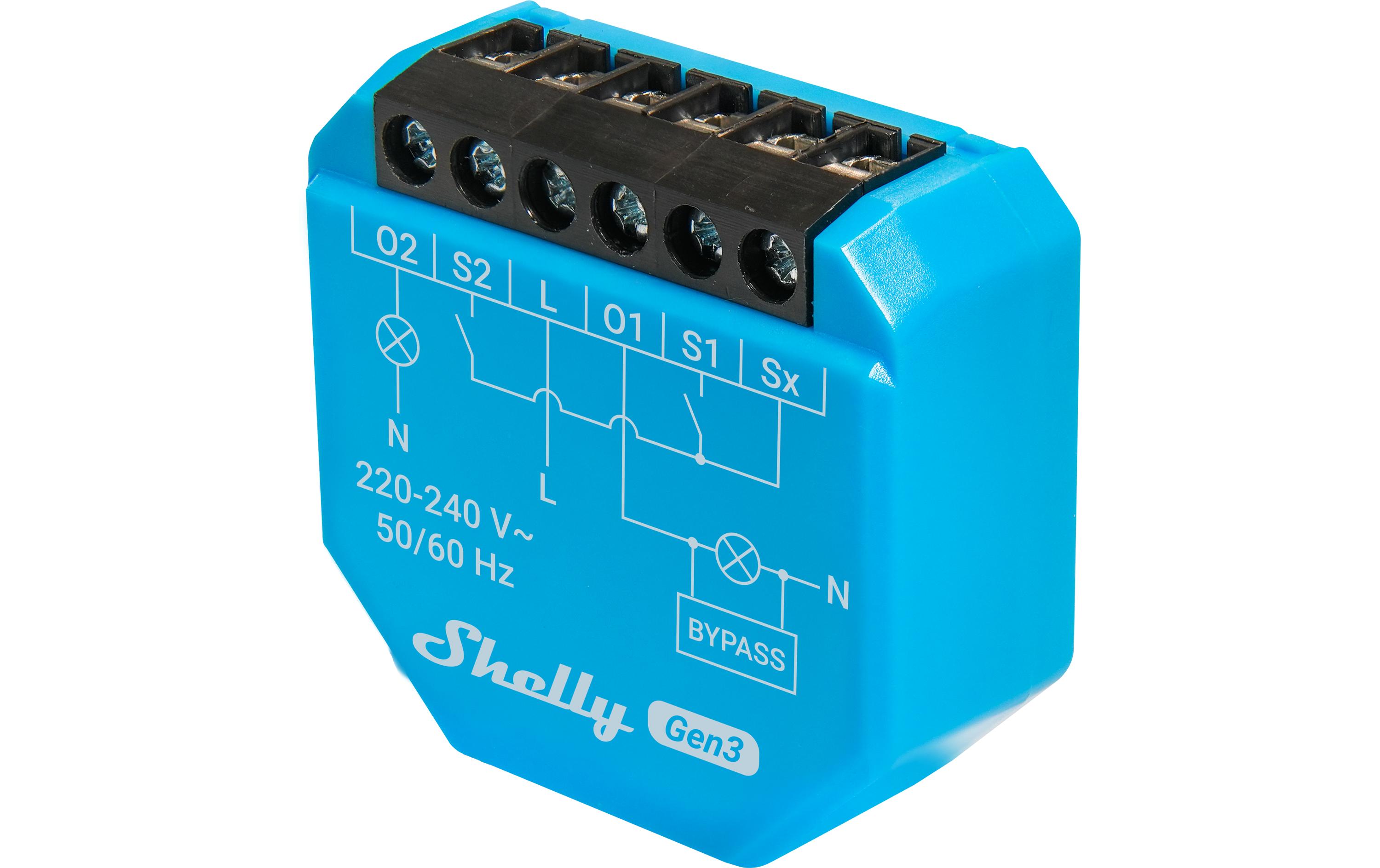 WLAN-Schaltaktor 2 l Gen3 10 A, Bluetooth BypassWiFi-Switch