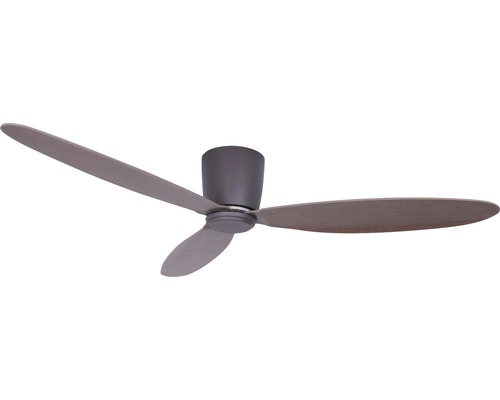 Donkerbruine plafondventilator Airfusion Radar ø 132 cm met afstandsbediening, zomer + winterfunctie