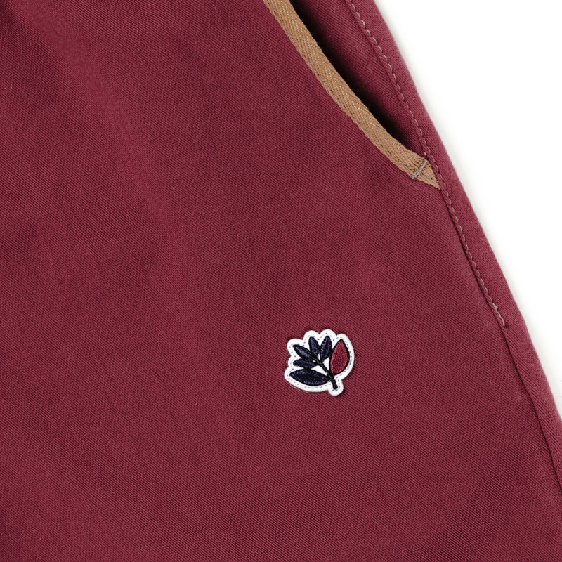 PANTALON AMPLES BICOLORE - BORDEAUX