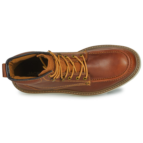 Jack & Jones - JFWALDGATE MOC LEATHER BOOT - Cognac