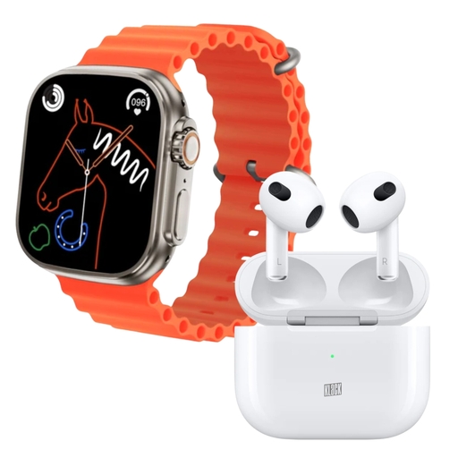 Pack Deportivo Klack Smartwatch S8ultra e Auriculares Bluetooth Pro 6s
