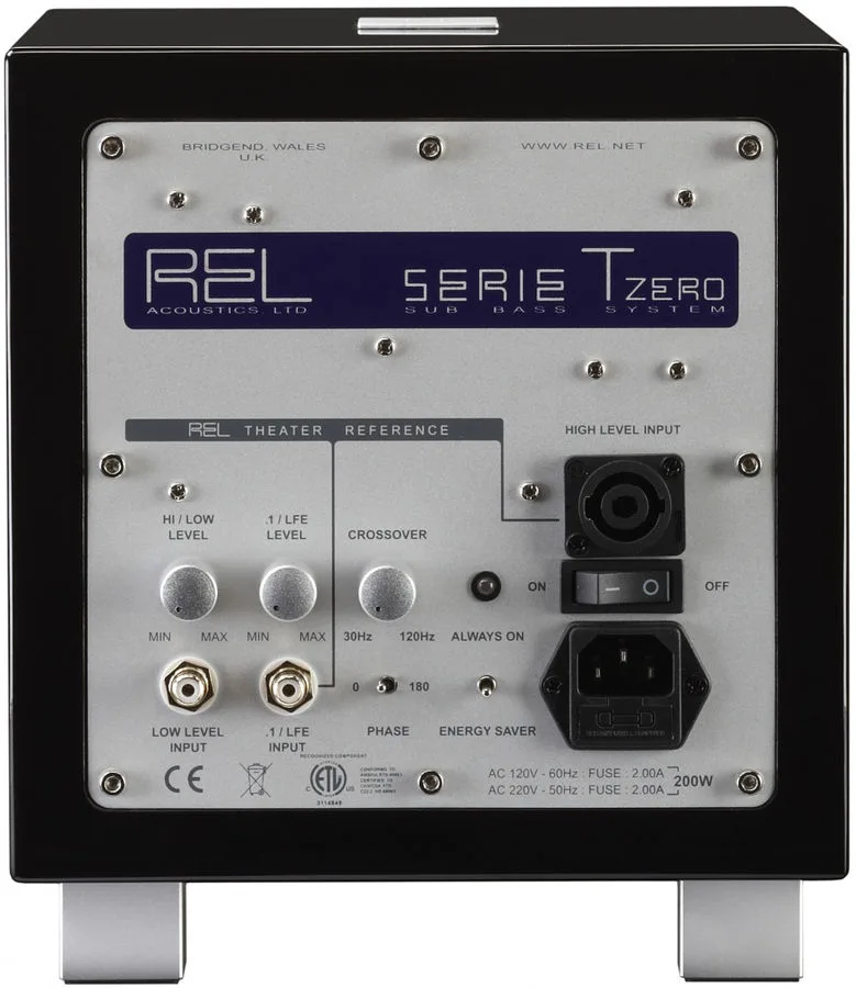 REL Acoustics T-Zero MKIII Noir Caissons de basses
