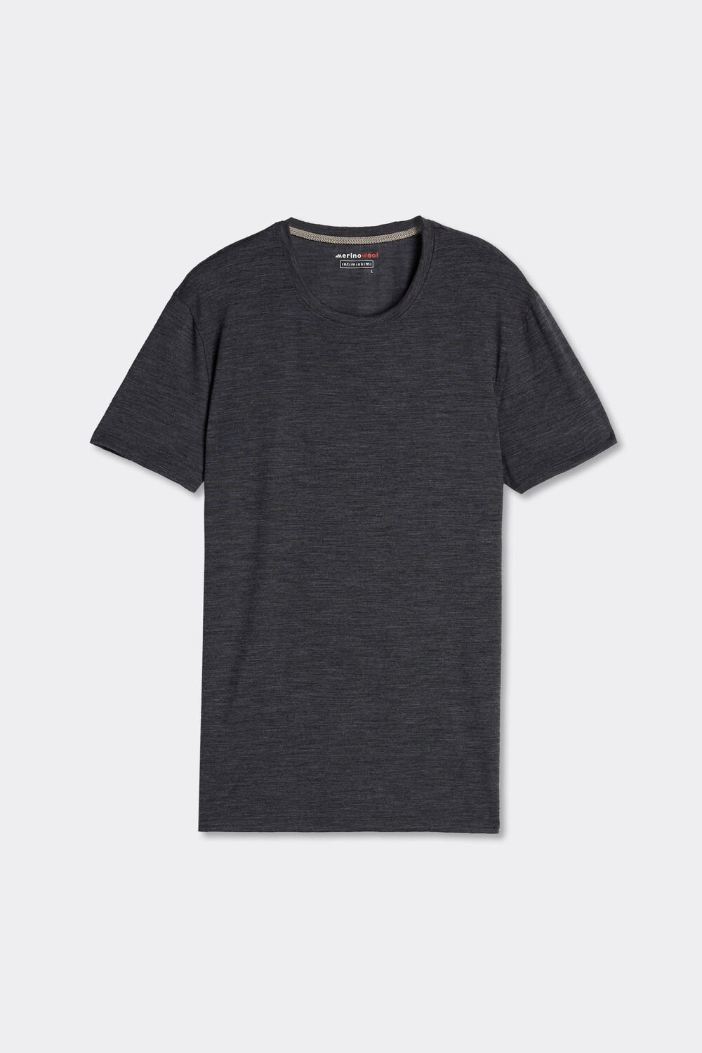 Camiseta de manga curta em lã merino elástica