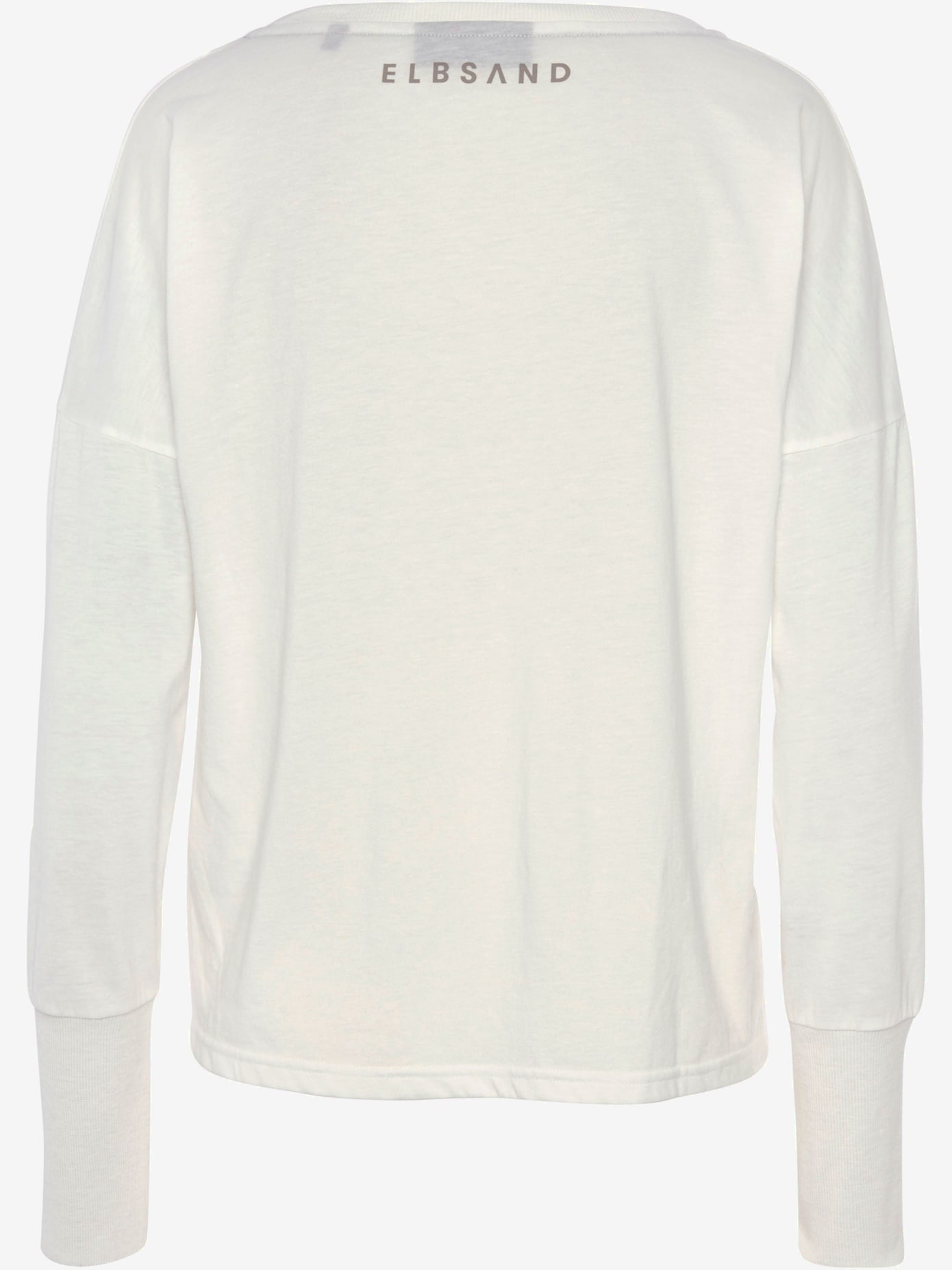 T-shirt manches longues large encolure ronde