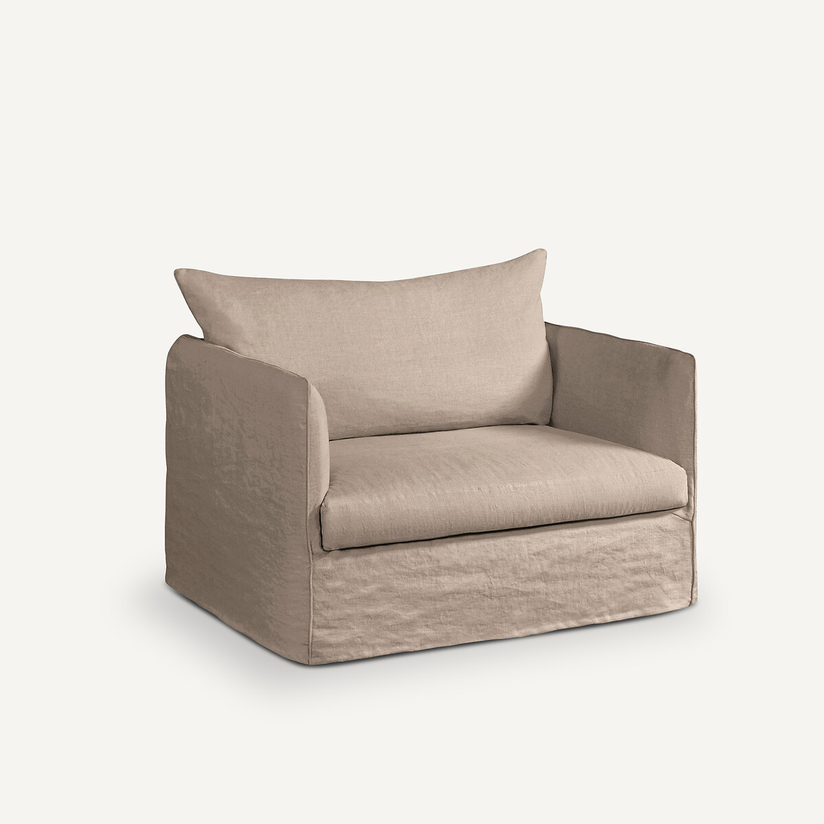 AM.PM<br>Poltrona XL em linho amassado, Neo Chiquito