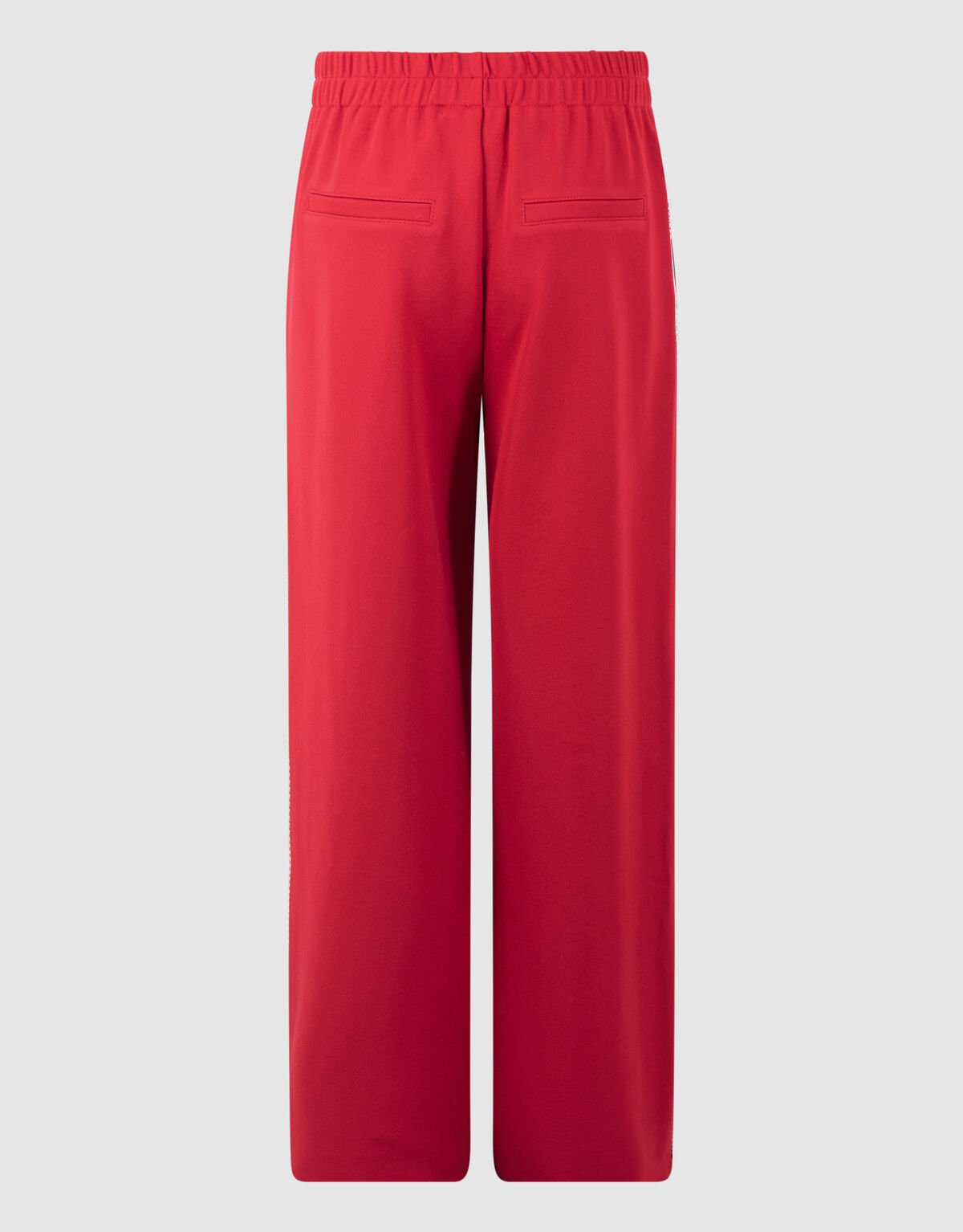 Tape Wide Leg Fit Broek Rood