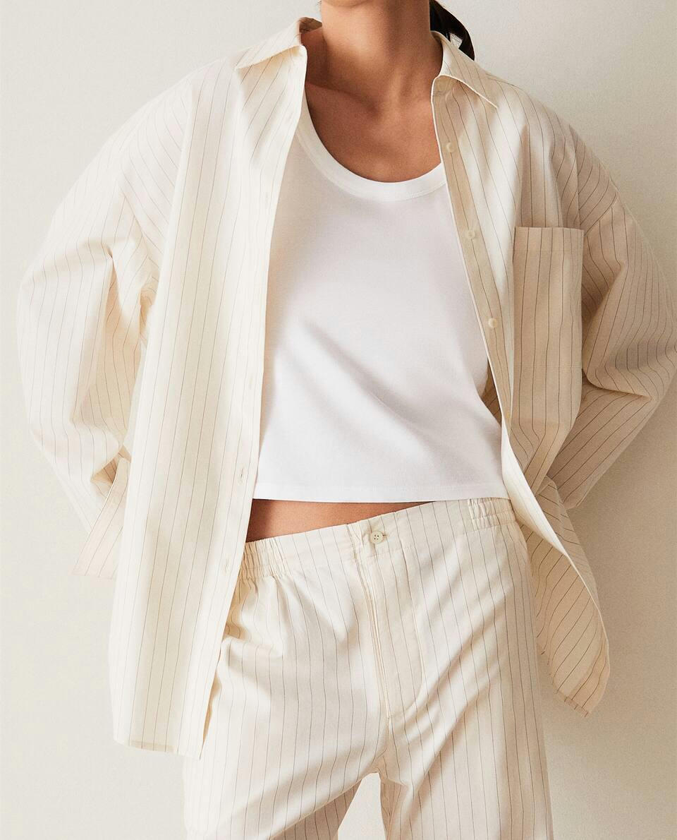 CAMISA DE ALGODÃO LISTRADA