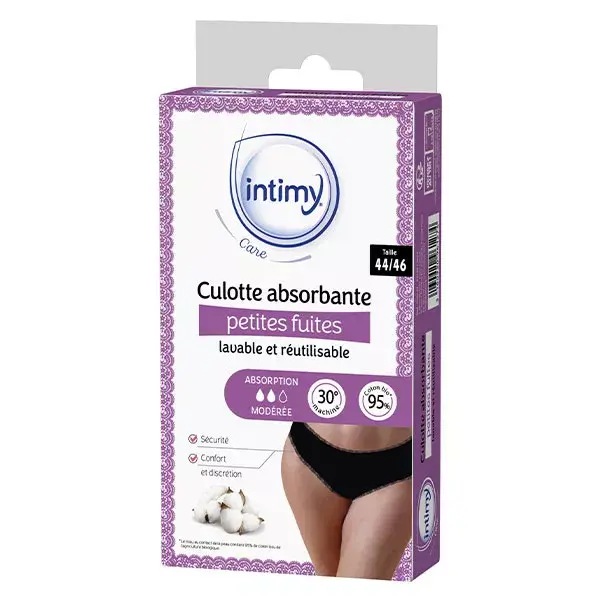 Calcinha absorvente Intimy Care para pequenos escapes de urina, tamanho 44/46