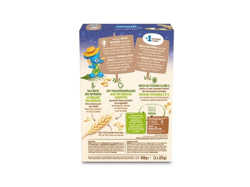 NESTLE Milchbrei Baby Cereals Pyjama Banane Apfel Hafer 450 Getreidebeikost