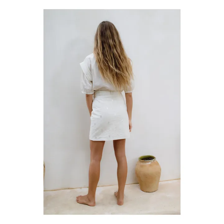 JoSephine Blouse Noeud Mojito Métallisée | Ecru