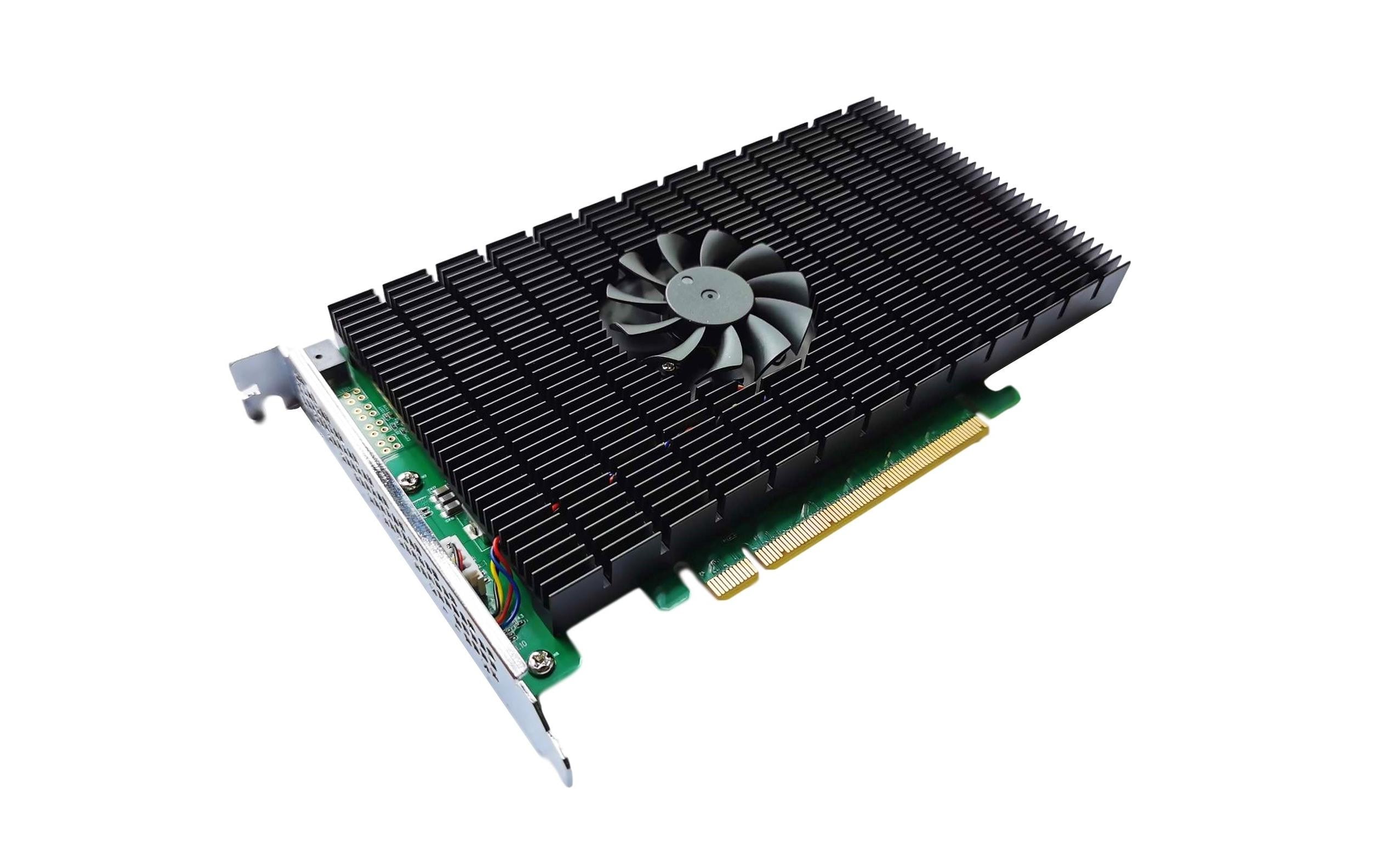 RAID-Controller SSD7505 PCI-x4v4 M.2, PCI-Ex16v4, bootfähig<br>HighPoint SSD7505 PCIe 4.0 x16 4-Channel M.2 NVMe RAID Controller