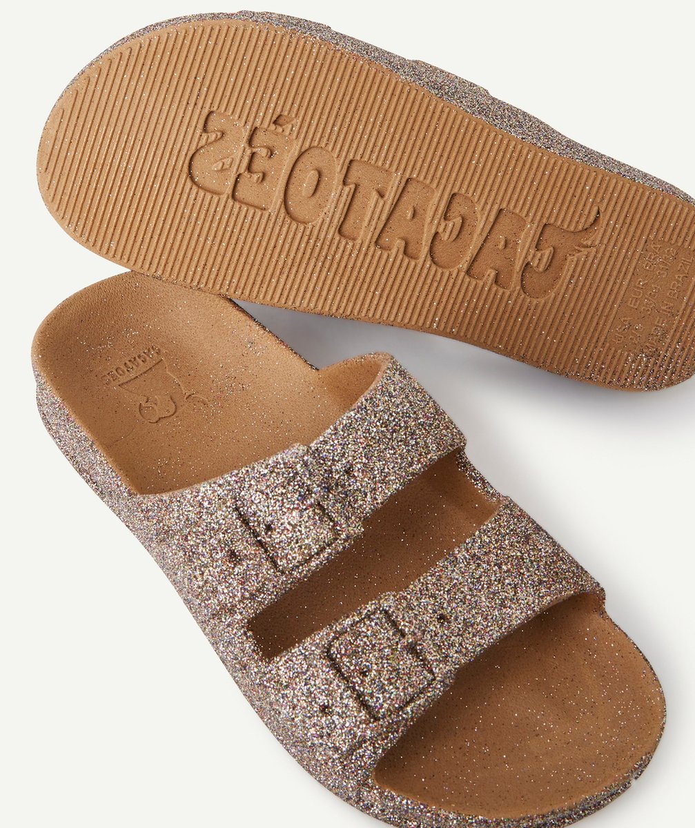 CACATOESSANDALES COULEUR ARGENTÉE À PAILLETTES FILLE