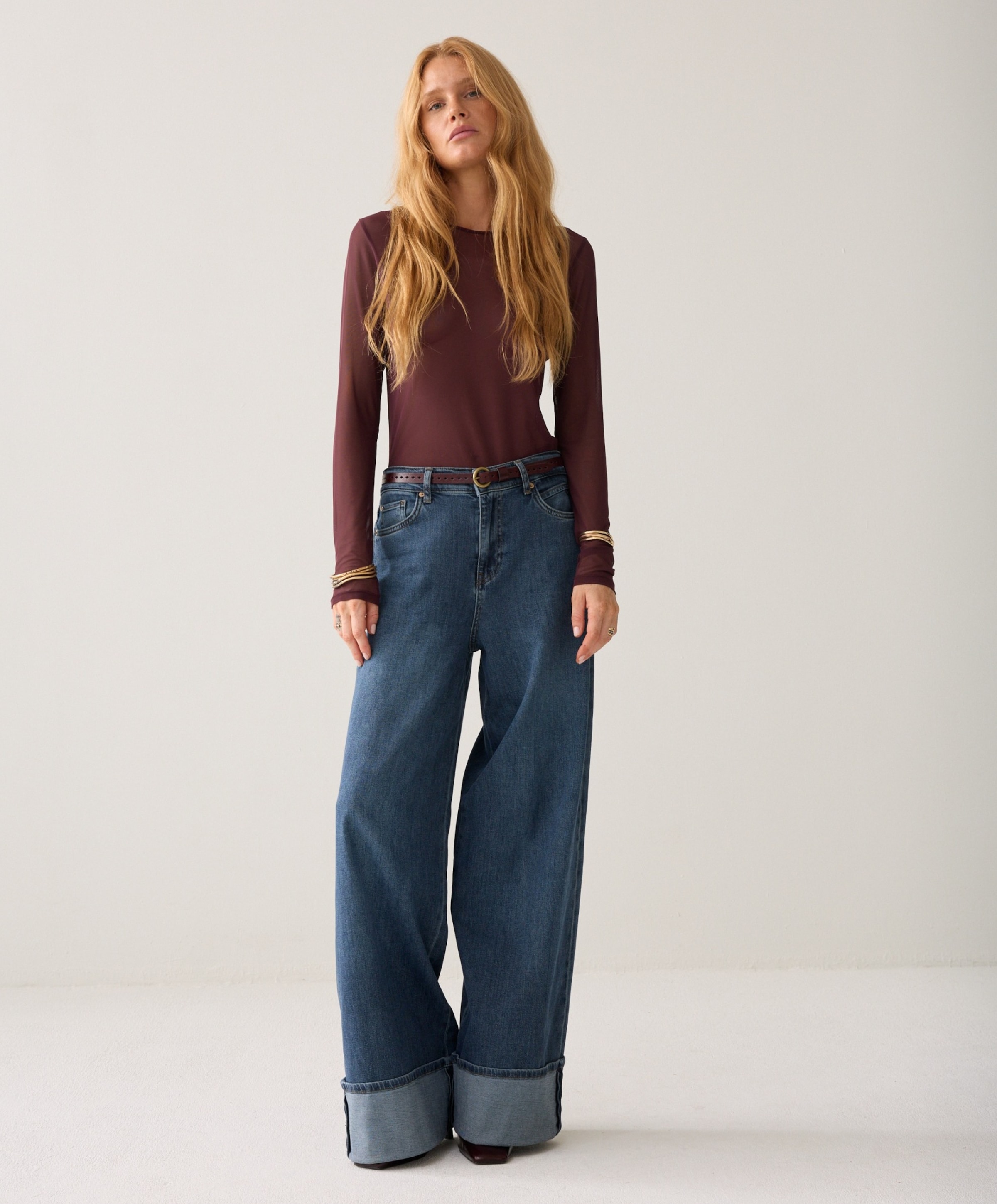 Summum Woman Dames longsleeve bordeaux
