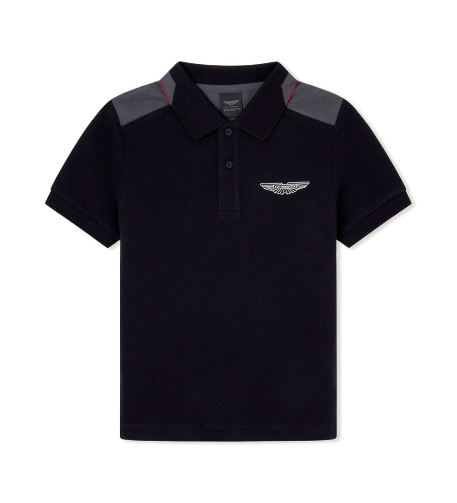 Hackett Polo Black Block