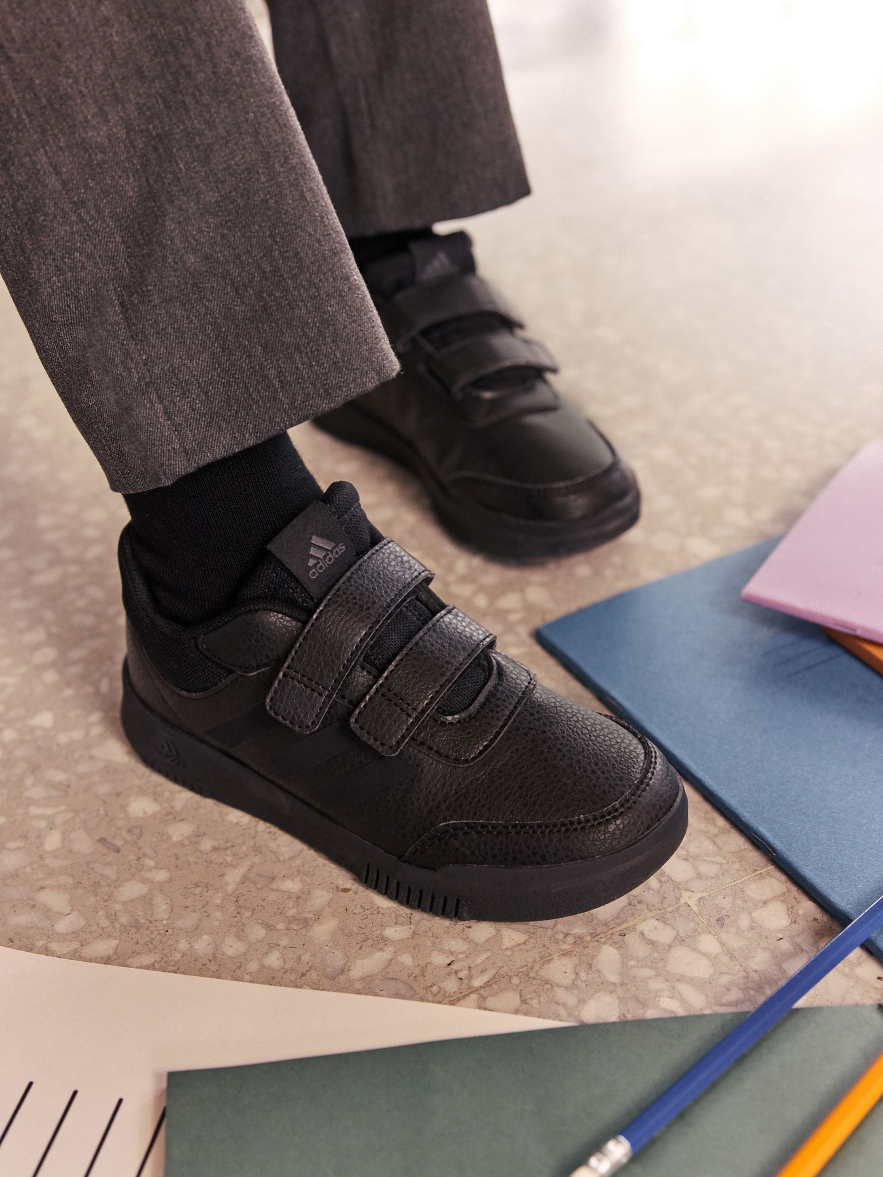 Zwart - adidas Tensaur Kids Trainers