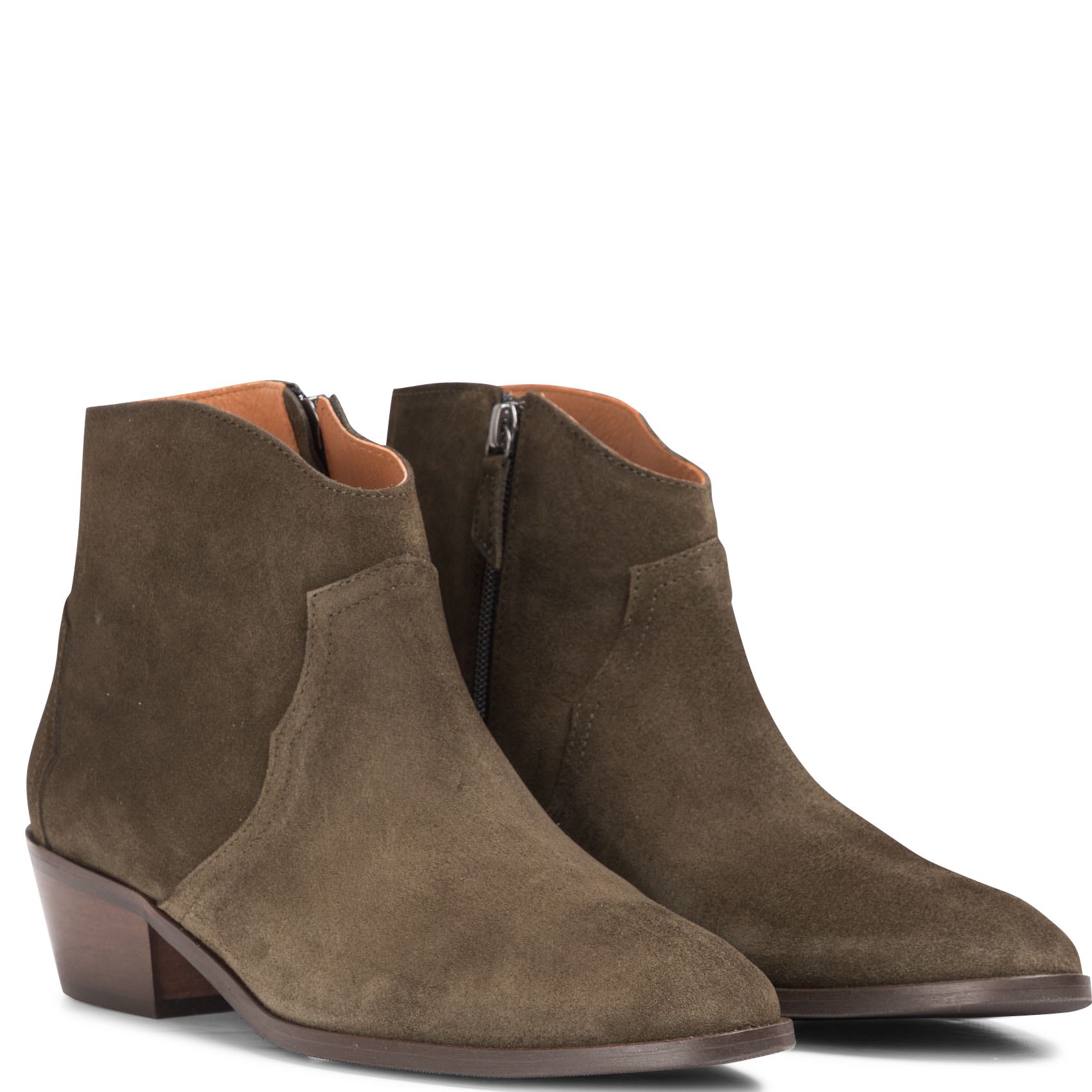 FIONA 35 - Boots en velours | Vert