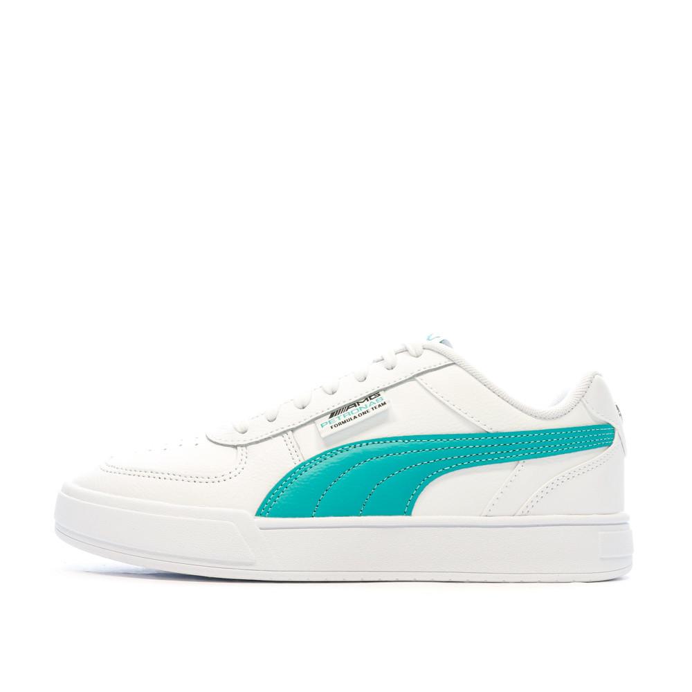 Puma Baskets Blanc/Turquoise Homme Puma Mapf1 Caven Mercedes
