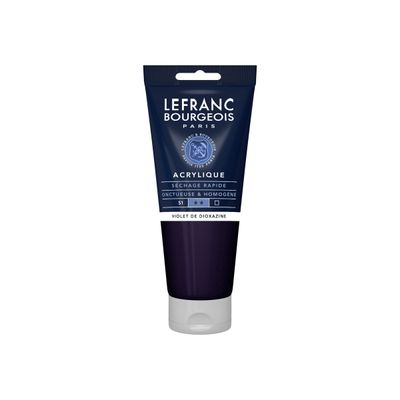 Lefranc Bourgeois - Peinture acrylique - violet dioxazine - 200 ml