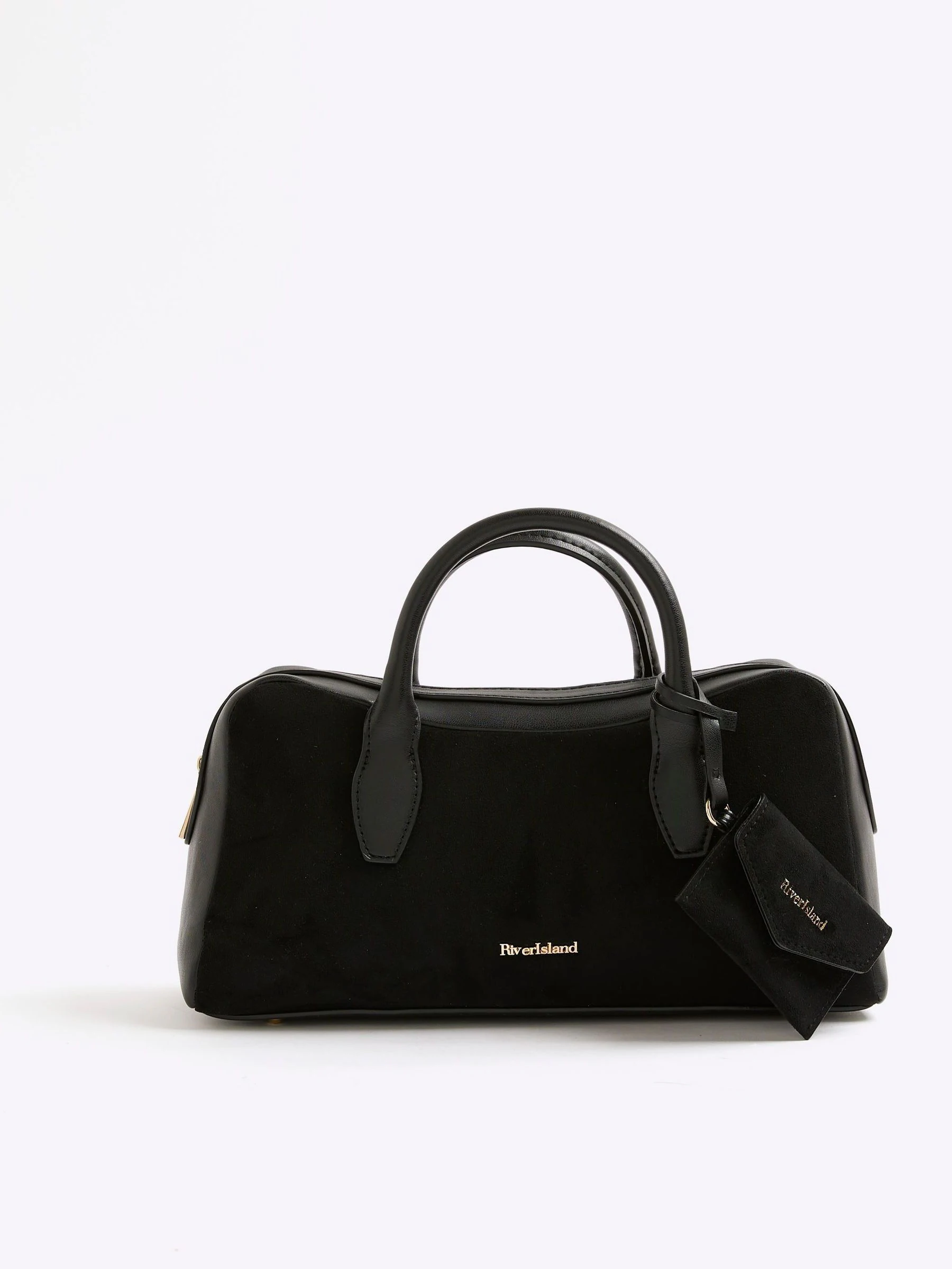 River Island gebogen bowler tas