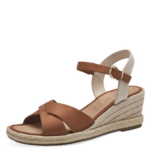 Tamaris Højhælede Wedge Sandaler, Cognac, 36