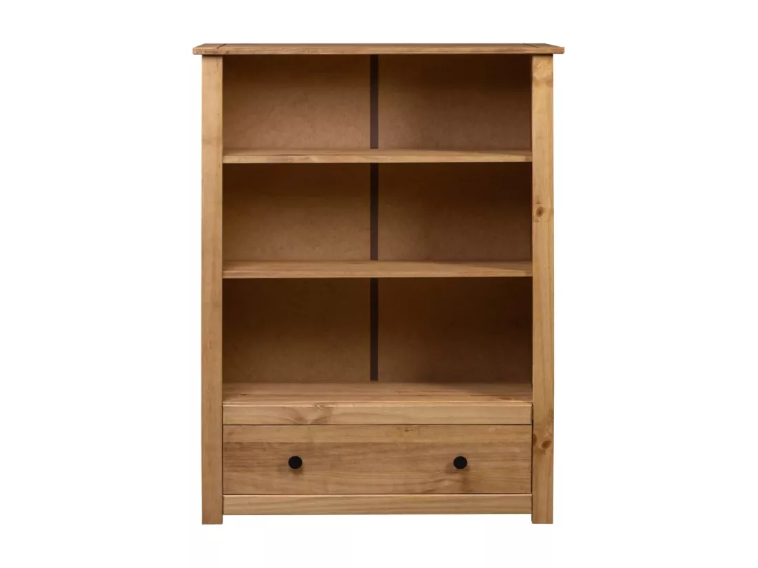 Bibliothèque 80x35x110 cm Bois de pin massif Assortiment Panama