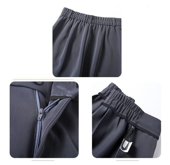 evanesce - Effen hoge taille wijde broek