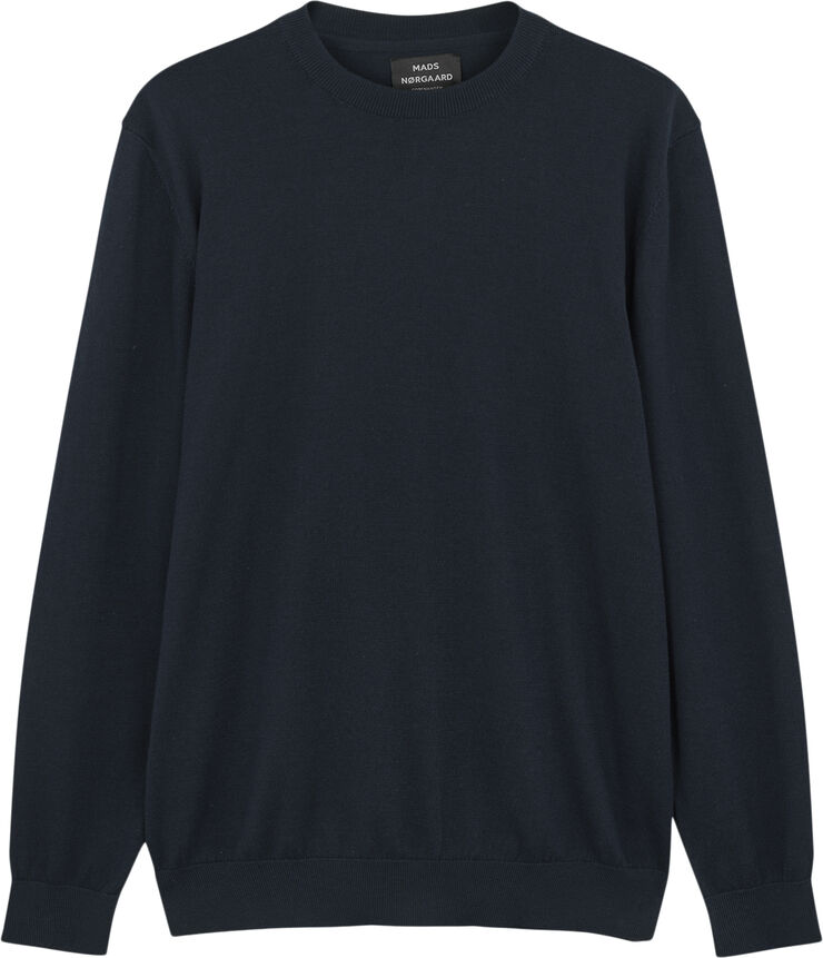 Mads Nørgaard - Copenhagen Tight Cotton Karsten Knit Blå