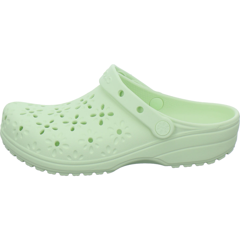 Crocs Pantoletten Damen Classic Clog Hellgrün