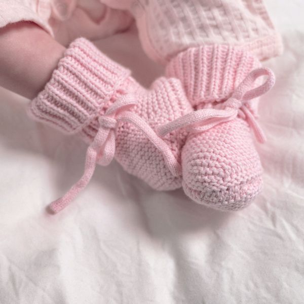 Lodger Knit Slofjes - 0-6 Mnd - Beige