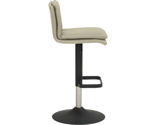 Barkruk Mayer Zitmeubelen 1211 44 x 47 x 80 cm staal zwart/taupe