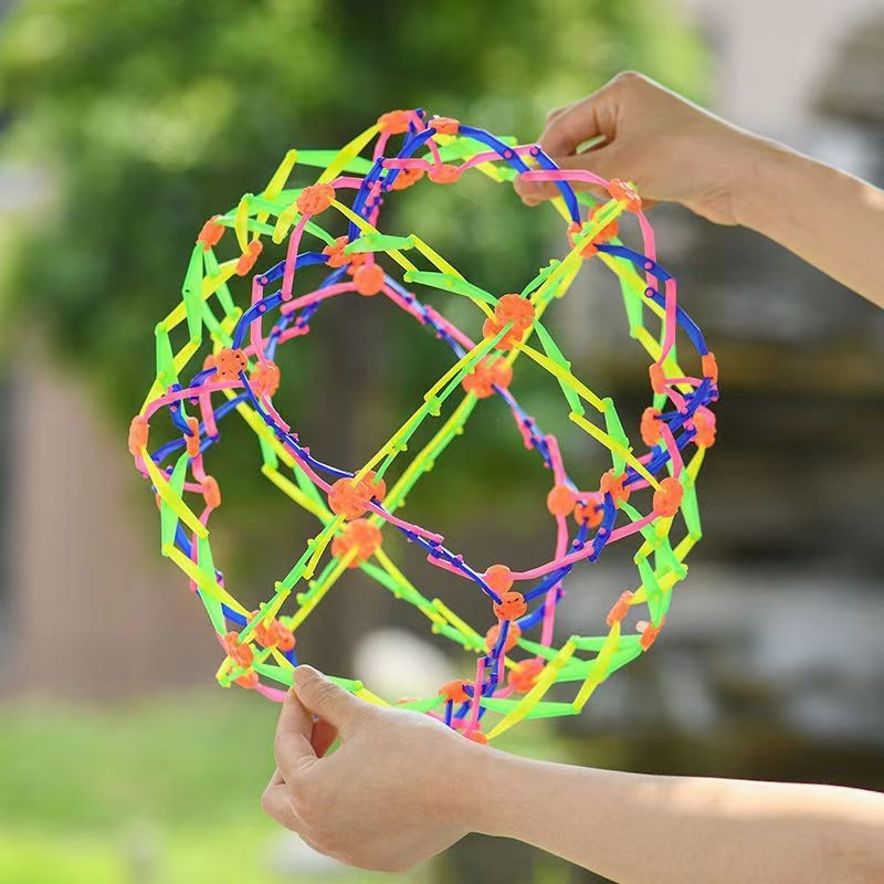 (Ø24cm) Anti Stress Magic Sphere Ball Kinder Expandaball Dekompressions Spielzeug Erweiterbarer Atemball - Bunt