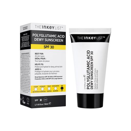The Inkey List Polyglutamic Acid Dewy Sunscreen, SPF 30, 50 ml