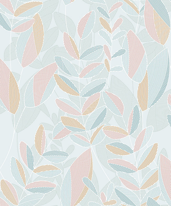Papier peint intissé Ugepa retro feuillage vert