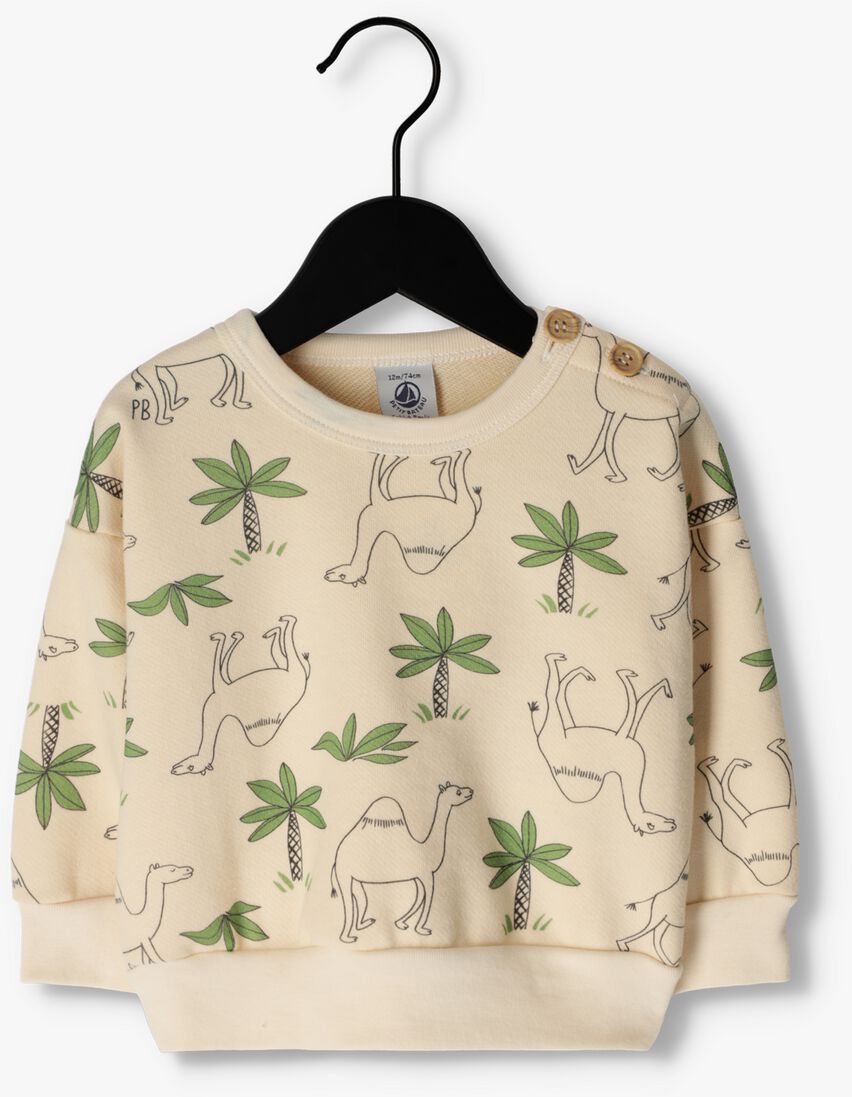 PETIT BATEAU beige petit bateau sweater sweatshirt