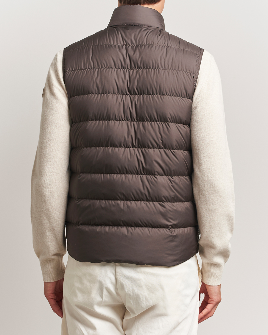 Moncler Treompan Down Vest Brown