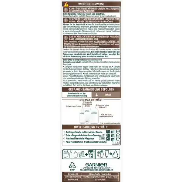 Farbsensation Dauerhafte Haarfarbe Coloration 4.15 Tiramisu