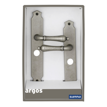 GAMMA deurkrukset Argos langschild vrij-bezet 63/8mm tin look (messing)
